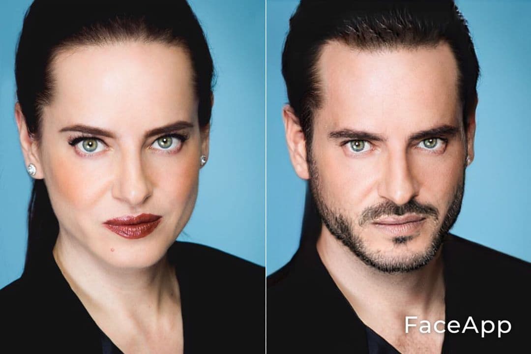 Gaby Platas se convirtió en Gabriel y confesó que "Pues sí me andaba dando unos becerros a mí mismo. Definitivamente me voy a dejar crecer la barba. #fun #me #man"