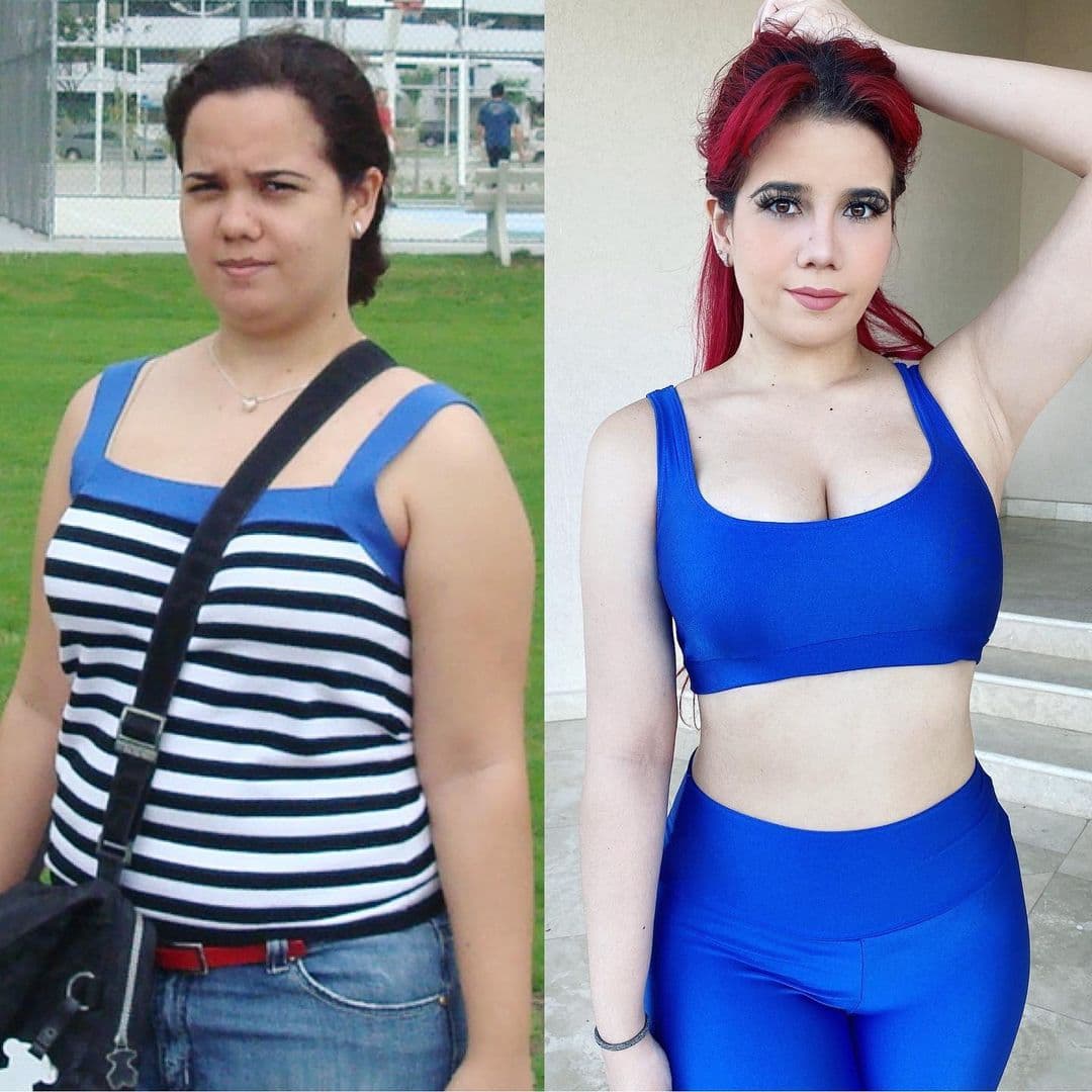 Por el otro lado, ella está orgullosa de mostrar cómo ha cambiado, pues menciona que llegó a tener sobrepeso y bajó 60 libras en 10 meses, siguiendo un plan hasta que llegó a sentirse cómoda con su cuerpo para hacer cosplays.