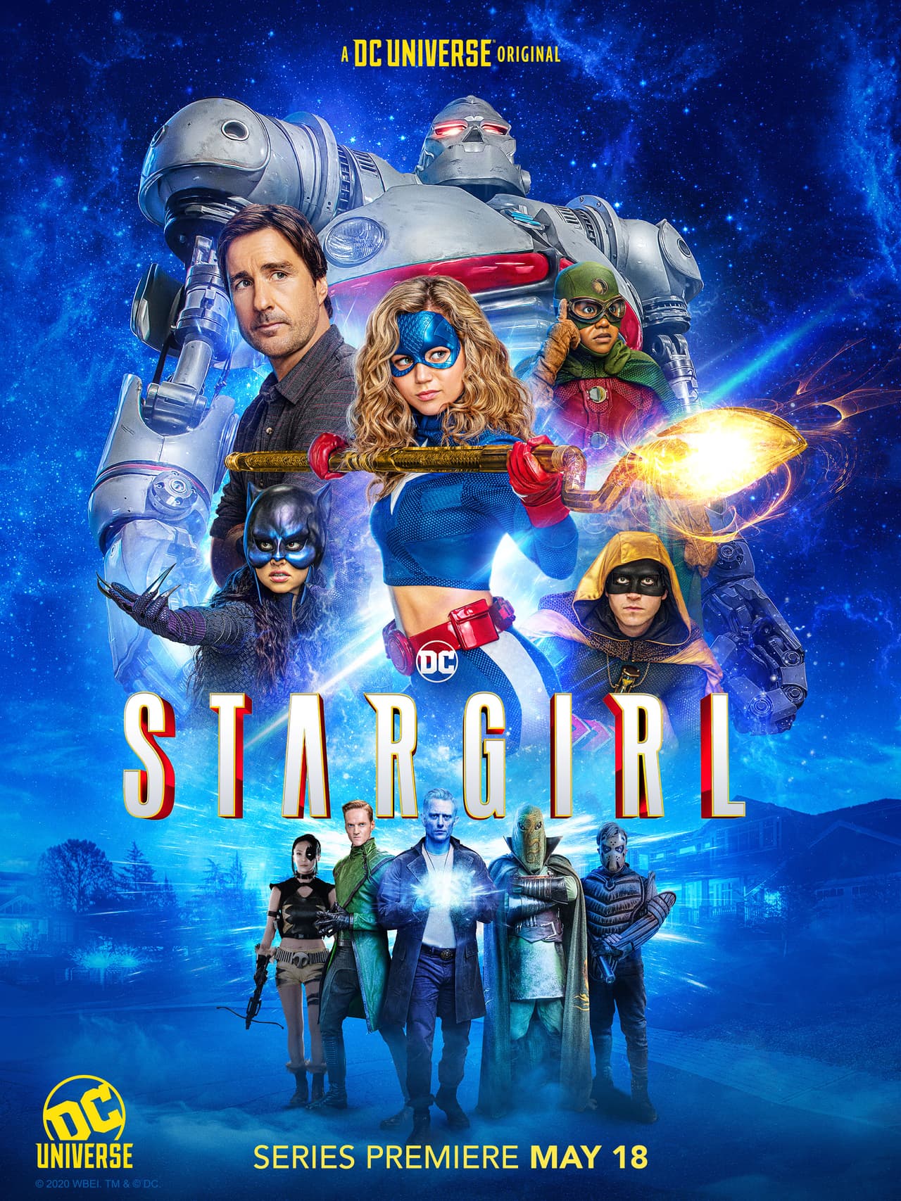 'Stargirl' sigue a la joven Courtney Whitmore, una adolescente con poderes que se une a la Justice Society of America. Es una de las series más nuevas de DC y The CW, comenzó a tranmitirse el 18 de mayo de 2020. Este programa tendrá 13 episodios.