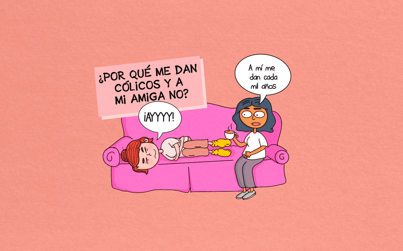 ¿Por qué me dan cólicos y a mi amiga no?