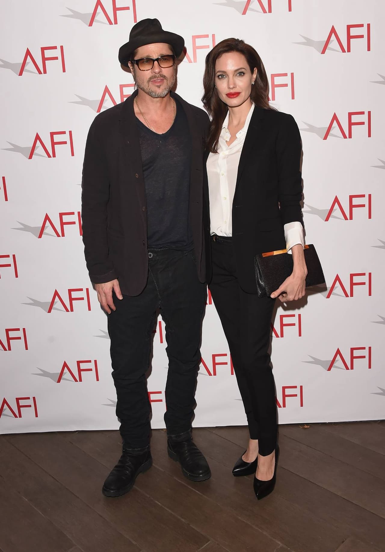 Brad Pitt y Angelina Jolie en los Premiso AFi en enero de 2015.