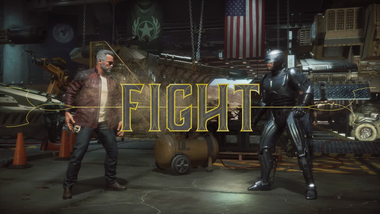 ¿Robocop contra Terminator? En escenarios llenos de vida (y muerte), así como guiños al pasado arcade de la franquicia Mortal Kombat, son un lujo.