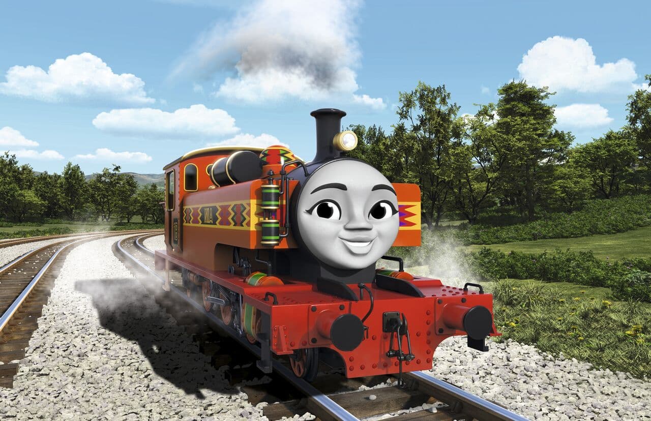 Nia una locomotora de Kenia. Ella es realmente optimista, con un gran sentido de la diversión y no teme ser tonta y juguetona.