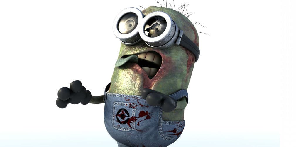 The Walking Dead: Los Minions también regresan como Caminantes de entre los muertos. ¡Qué miedo!