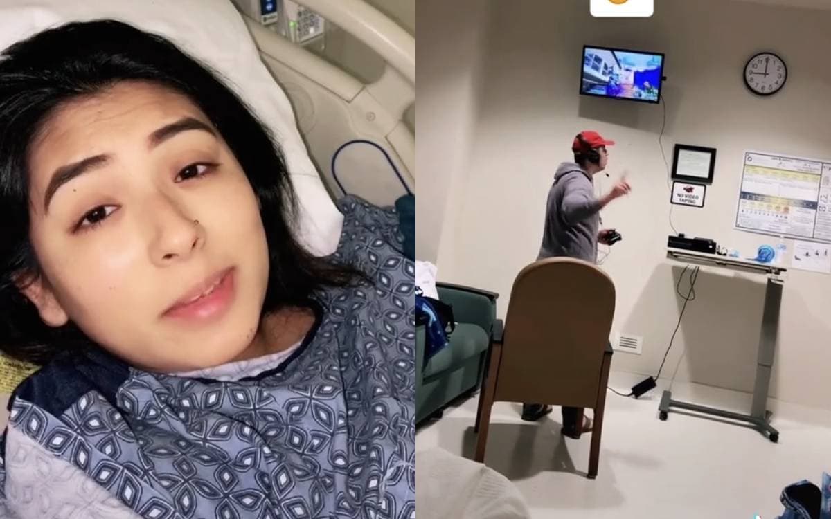 Hombre lleva su Xbox al hospital para esperar el nacimiento de su hijo