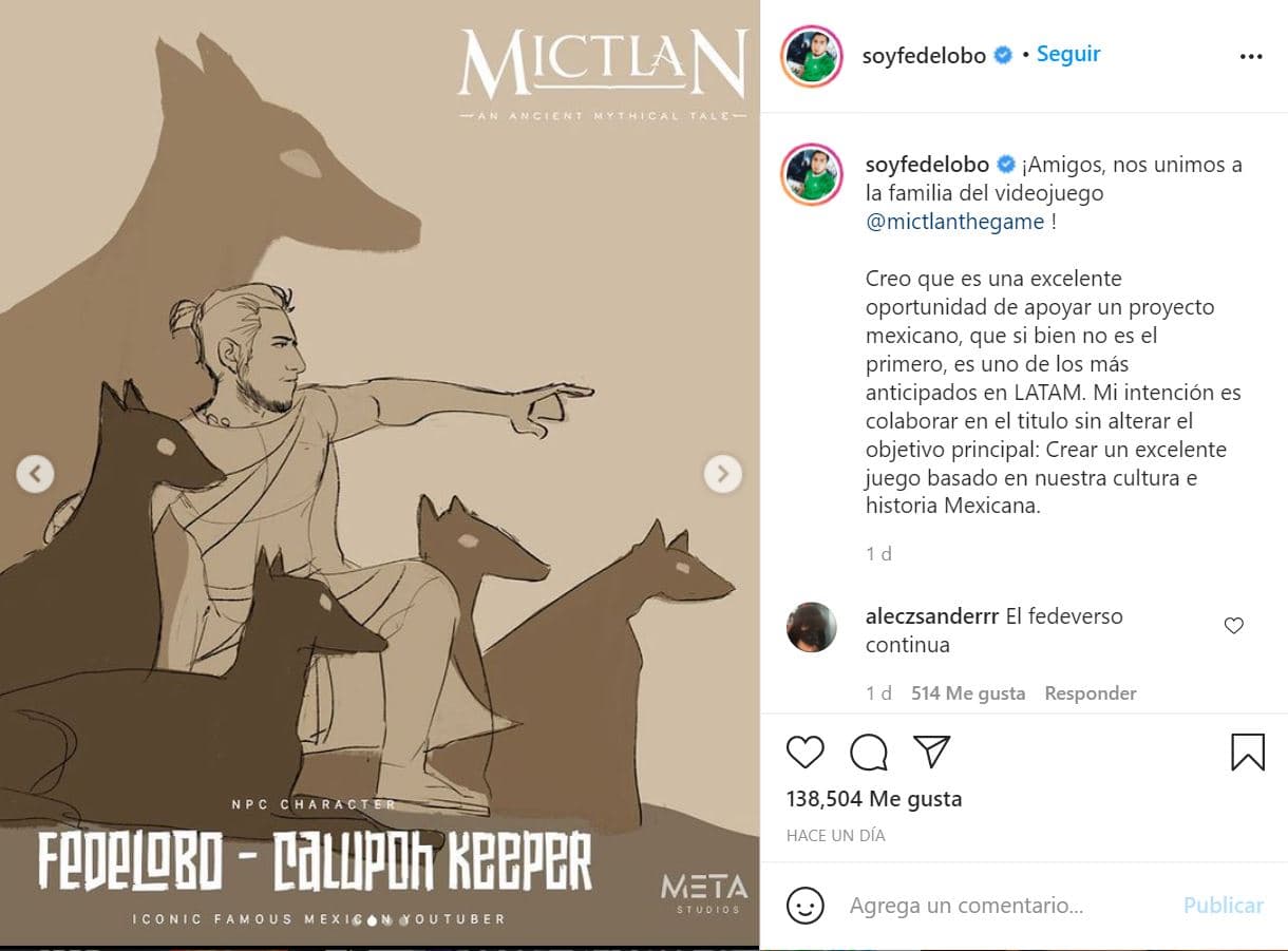 Fedelobo presentó así a su personaje