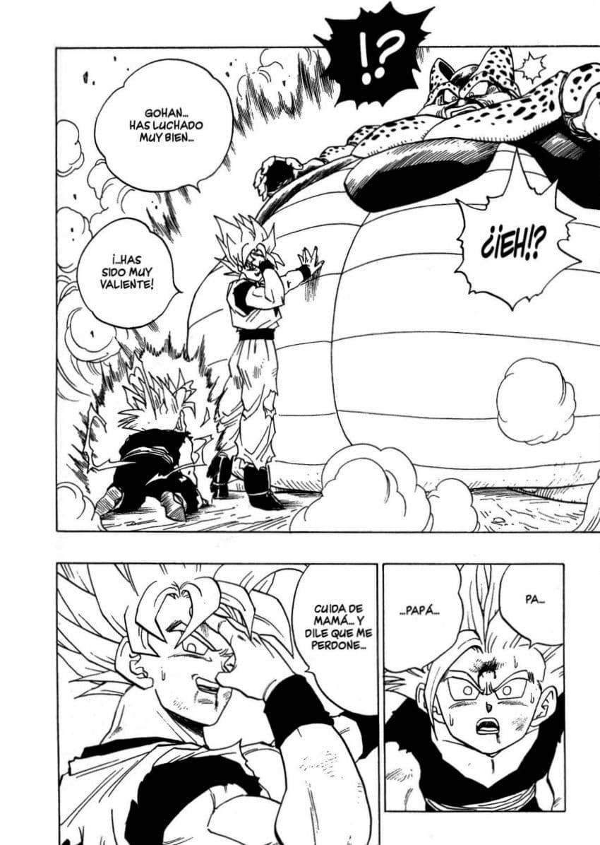 En la saga de los androides, Cell fue un enemigo terrible y Goku tuvo que llevárselo al planeta de Kaiosama para proteger a todos. Una vez más el saiyajin murió y pidió que no lo revivieran de momento.