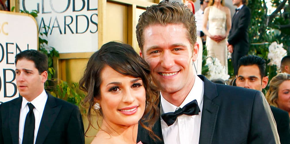 Lea Michele y Matthew Morrison: Se conocieron en Broadway y salieron durante un tiempo en Glee.