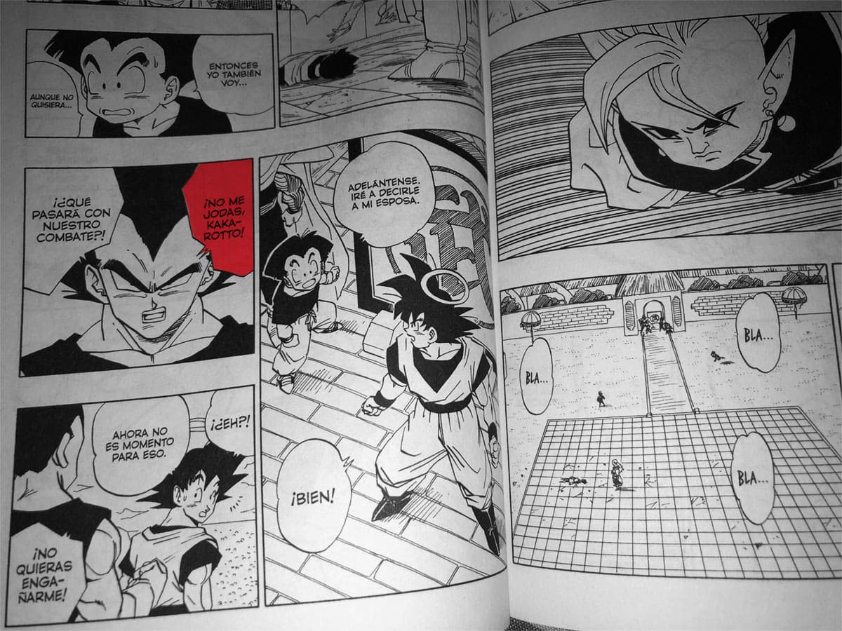 Vegeta se molestó cuando Goku no le dio importancia a su pelea.