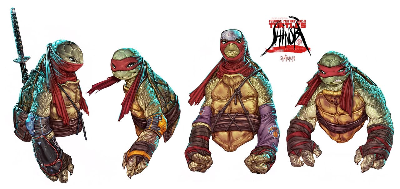 El artista Mateus Santolouco publicó el arte conceptual de Teenage Mutant Ninja Turtles: Shinobi Chronicles.