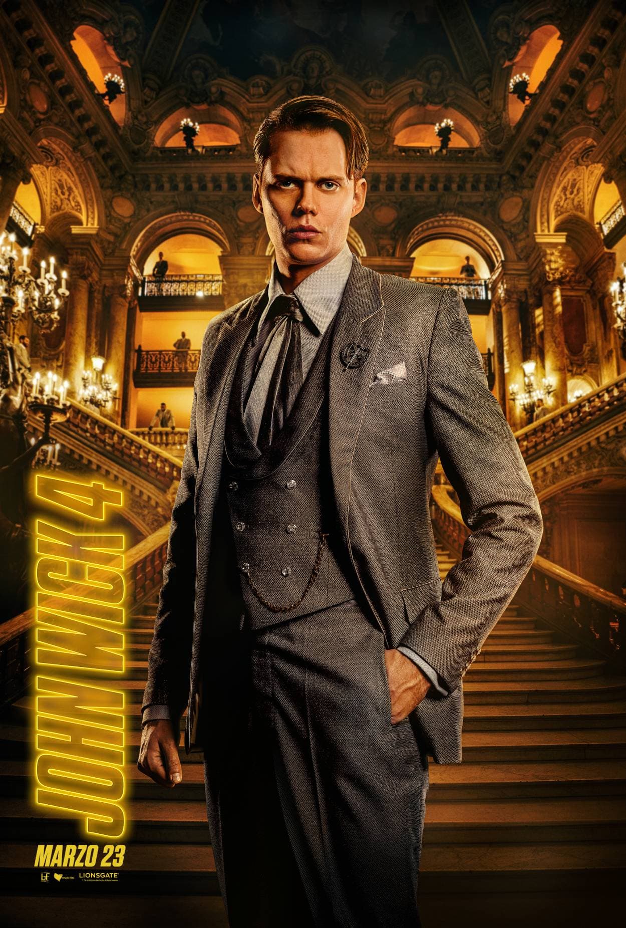 Bill Skarsgård en la película 'John Wick 4'.