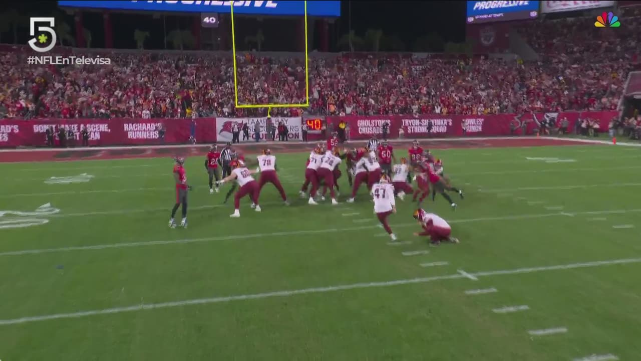 Zane González le da el triunfo a Washington sobre Tampa Bay en playoffs
