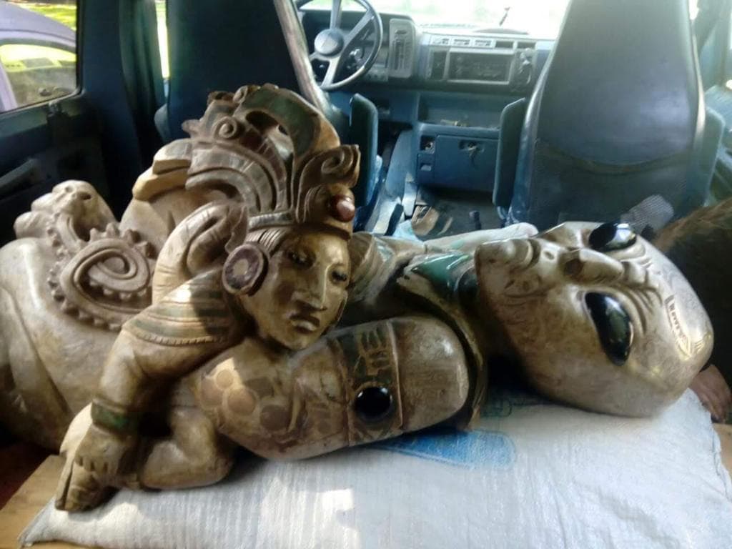 Todo lo que sabemos de las supuestas esculturas de aliens en el Tren Maya