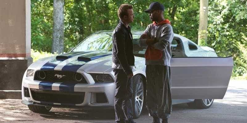 La foto no es de Breaking Bad, sino de la película inspirada en Need for Speed. Así de encasillado está Aaron Paul para los cineastas. Bitch!