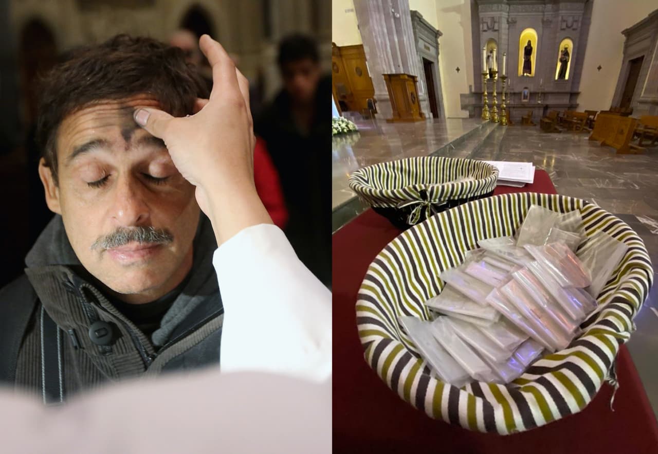 México mágico: Iglesias reparten ceniza en bolsita para evitar contagios de Covid-19