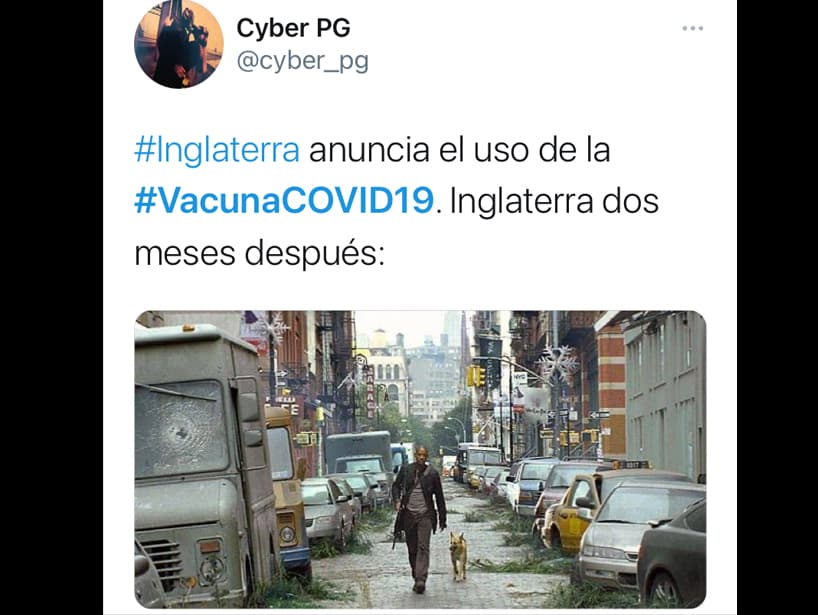 Este 8 de diciembre, Reino Unido comenzó a vacunar contra la Covid-19, siendo una mujer de 90 años la primera persona en recibirla. Además, el gobierno mexicano mostró su plan de vacunación y en cuestión de horas los memes inundaron las redes sociales, ¡así que te presentamos los mejores!