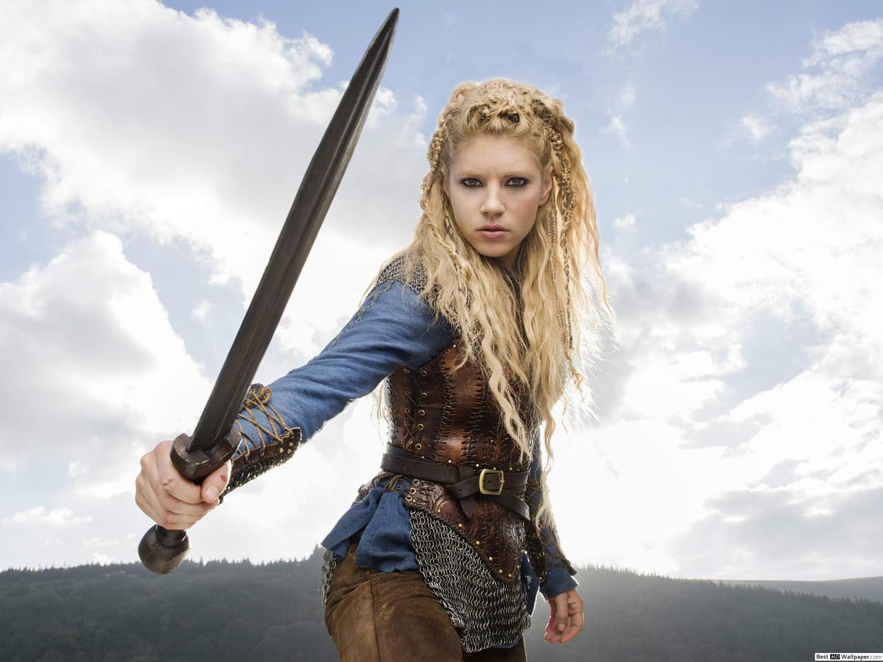 En más de una ocasión Lagertha demostró sus habilidades para el combate.