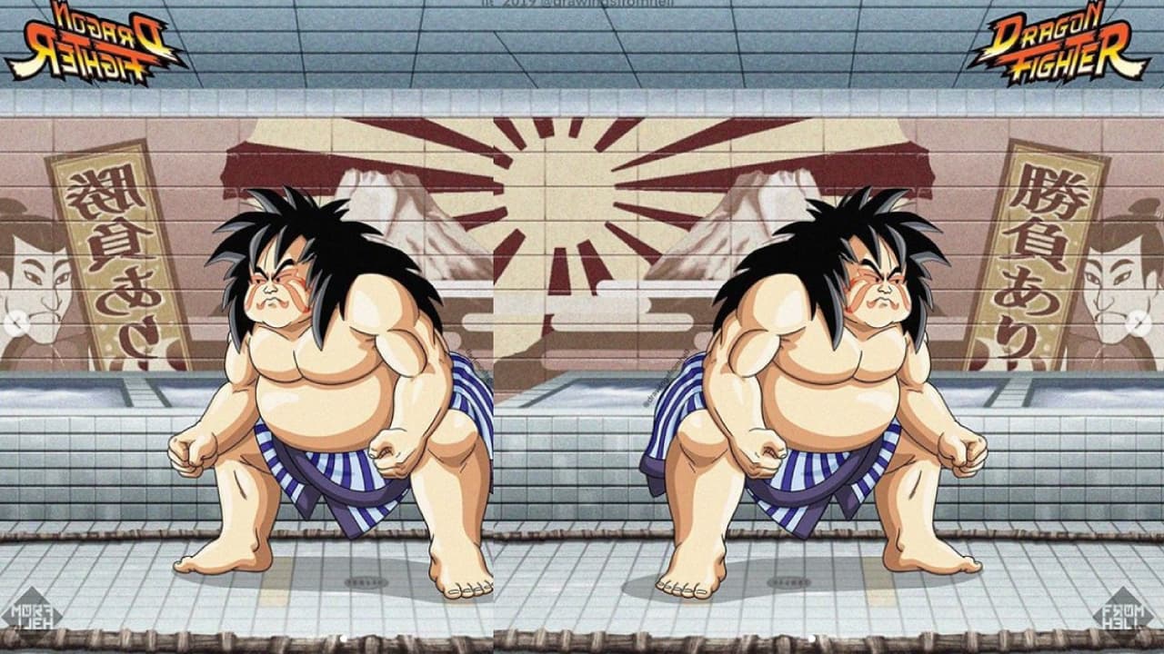 Así se ven los personajes de Dragon Ball fusionados con los de Street FIghter