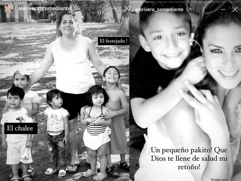 “Te amo mi retoño. ¡Esa sonrisa siempre quiero verla en tu rostro!” y “¡Un pequeño Pakito! Que Dios te llene de salud mi retoño”, fueron otros textos que compartió.