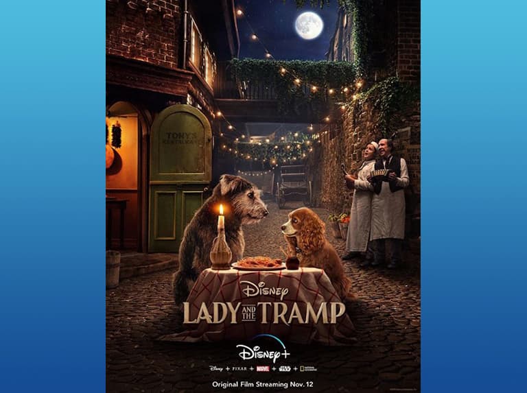 'La Dama y el Vagabundo', la versión 'live action' del clásico animado de Disney también llegará a la plataforma el 12 de noviembre.