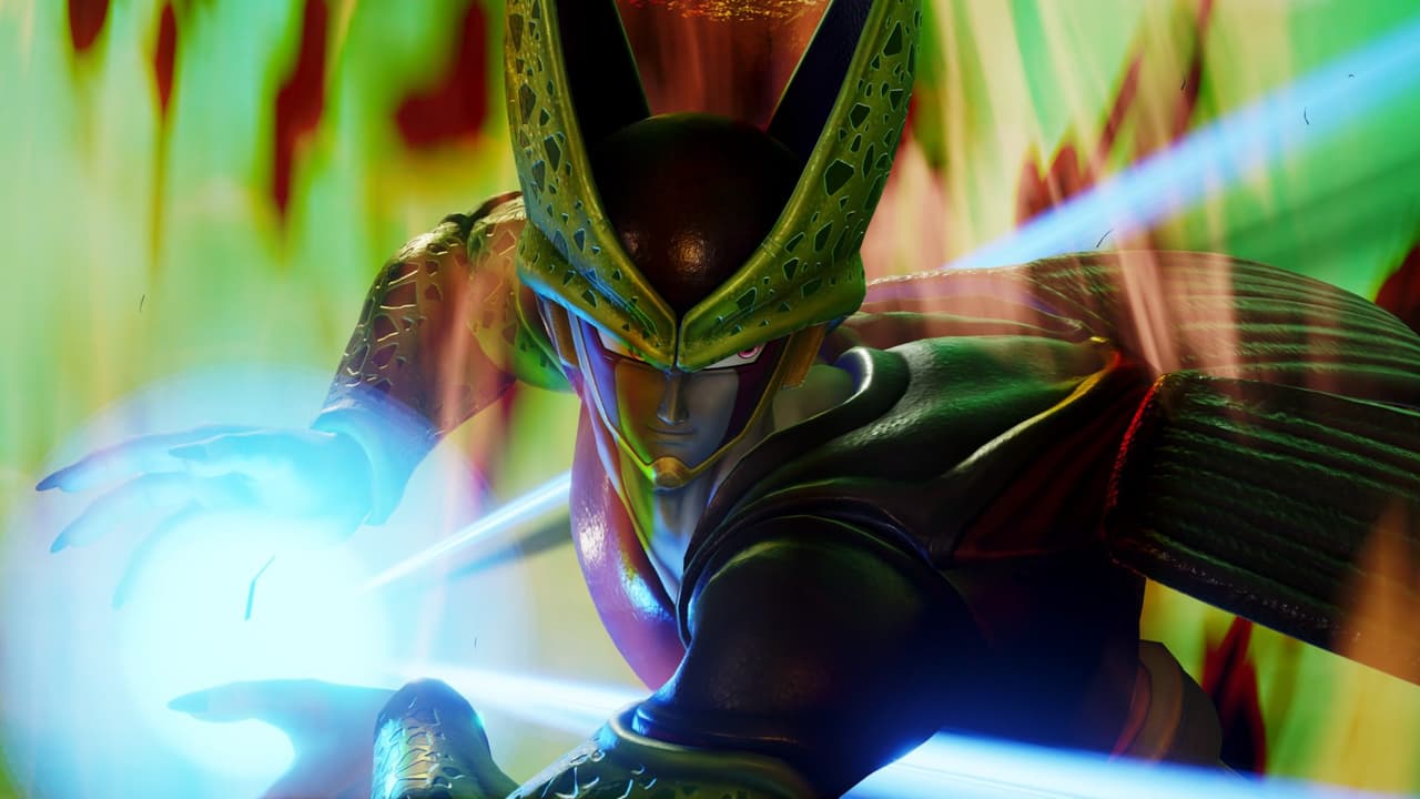 El androide hace un kamehameha