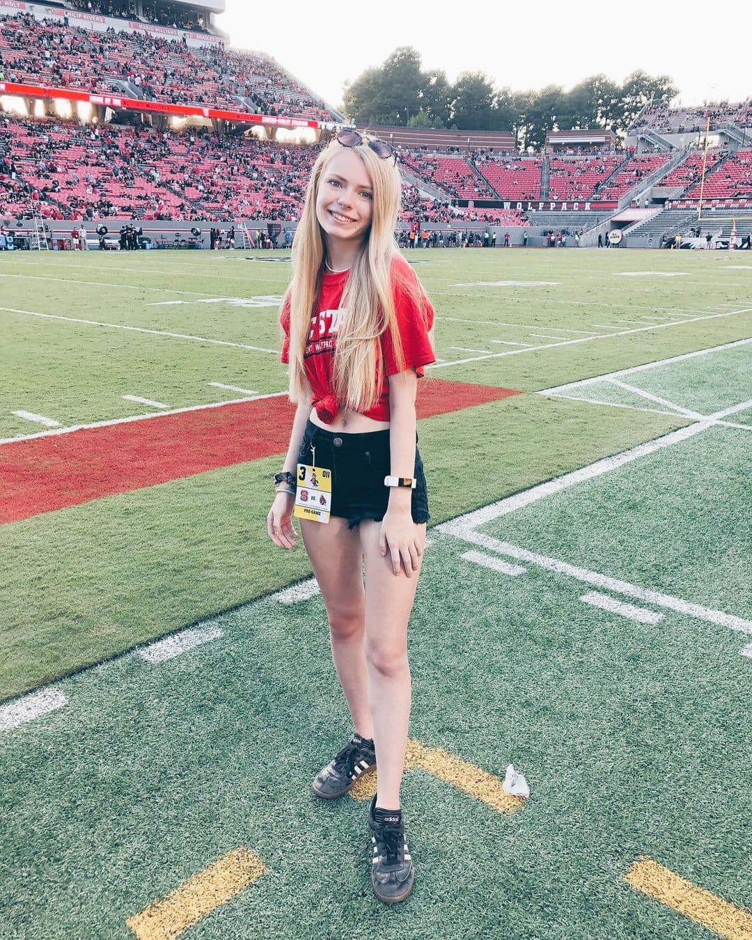 Además de ser actriz, Addy es una chica universitaria que cursa en NC State.