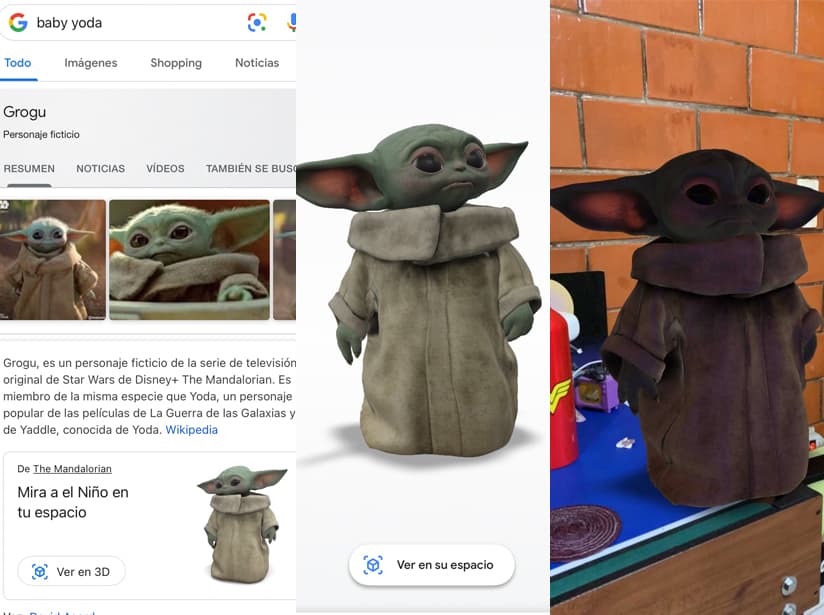 Así puedes ver a Baby Yoda en 3D gracias a Google