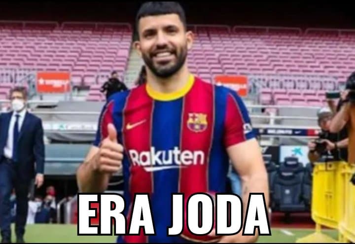 Kun Agüero memes Barcelona