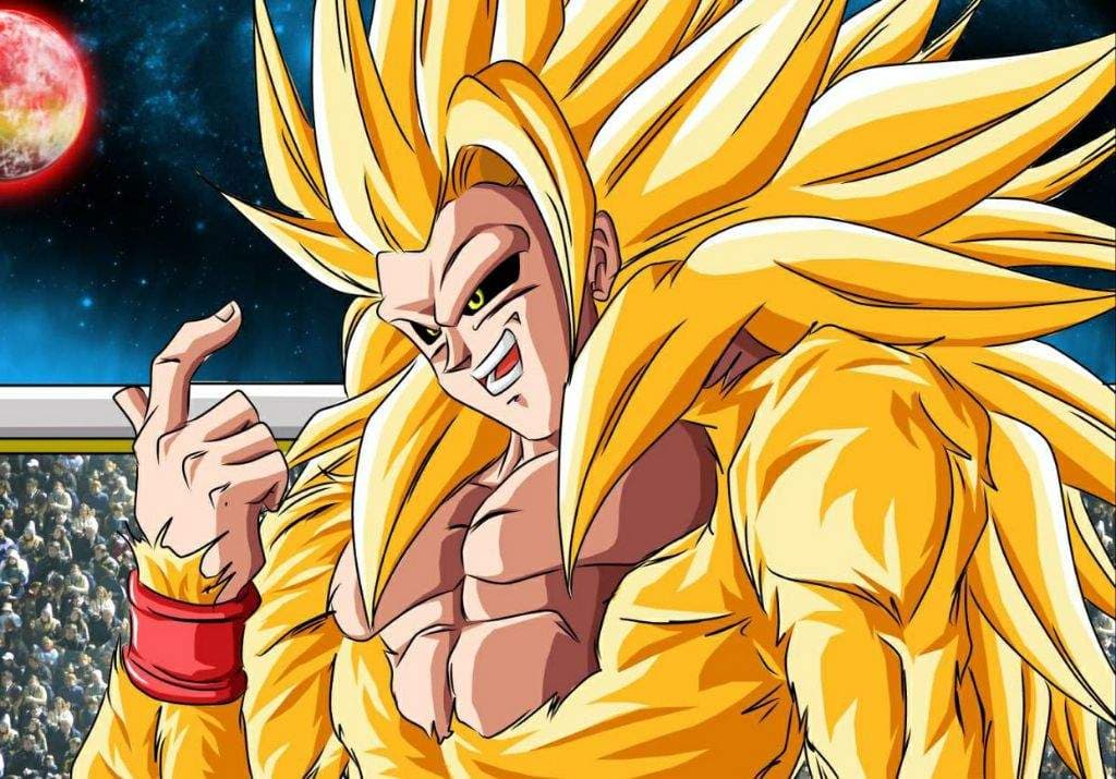 El súper saiyajin 6, o Definitivo, es tan fuerte como Bills. Su apariencia es como la del súper saiyajin 4 y 5, pero con pelaje dorado. Recuerda al Ozaru Dorado de Dragon Ball GT.