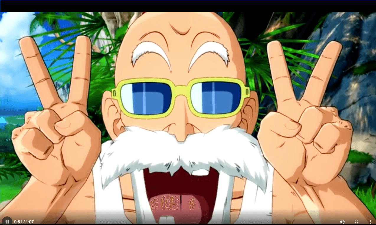 ¡Justo en la nostalgia! Maestro Roshi llega a Dragon Ball FighterZ