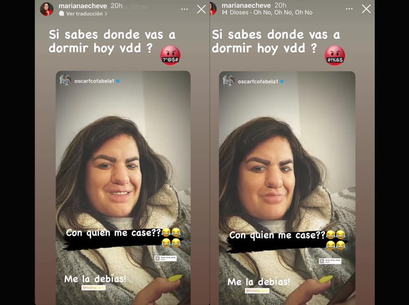 Mariana Echeverría es exhibida por su esposo