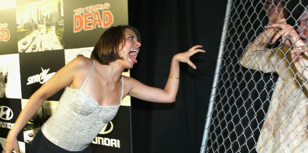 Actriz de The Walking Dead es 'muy asustadiza'