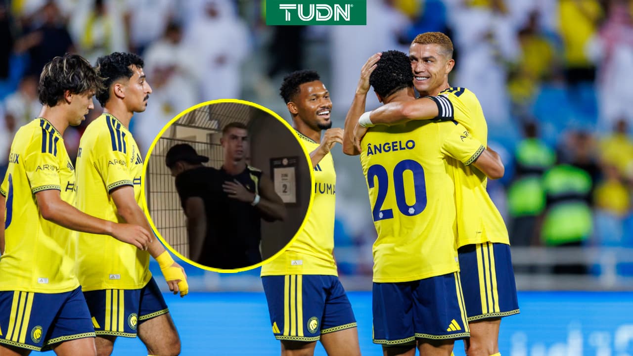 Cristiano tiene gesto de caballero con sus compañeros del Al-Nassr