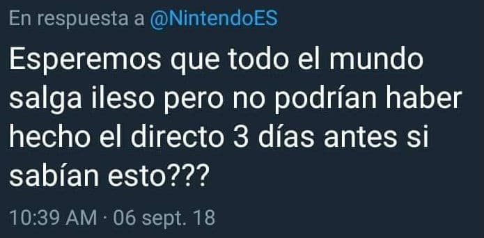 Tuit Nintendo