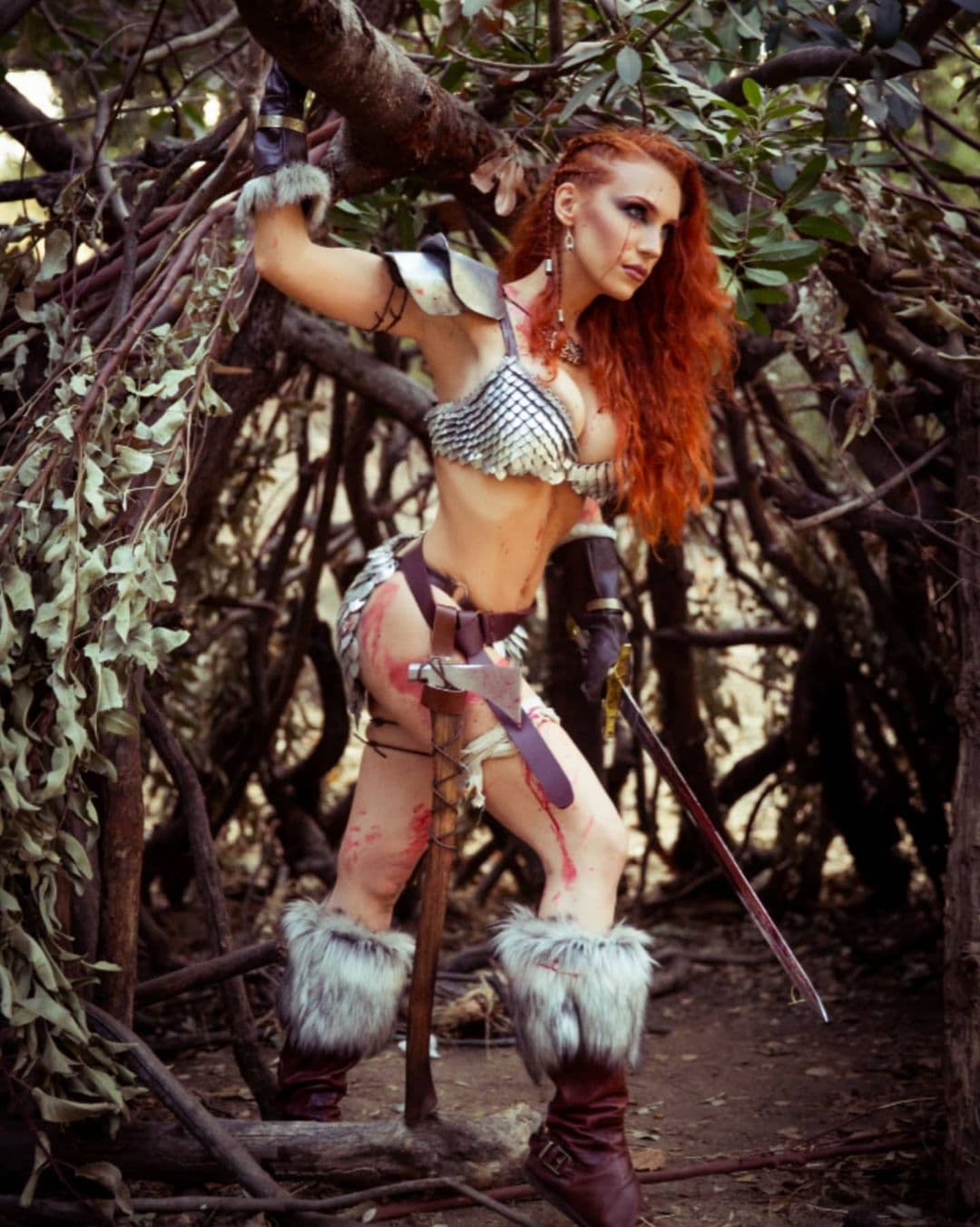 ¡Nos encantó su cosplay de Red Sonja!