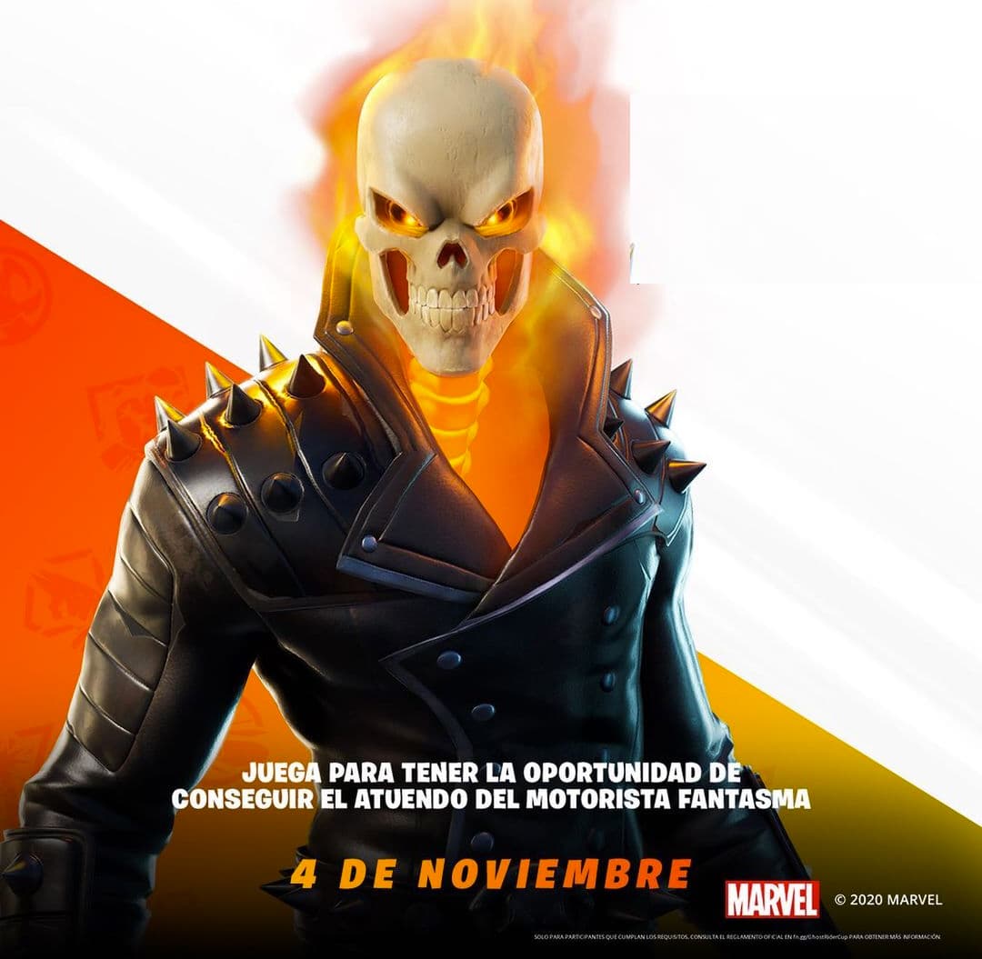 Fornite: Llega Ghost Rider con un nuevo skin que está en llamas