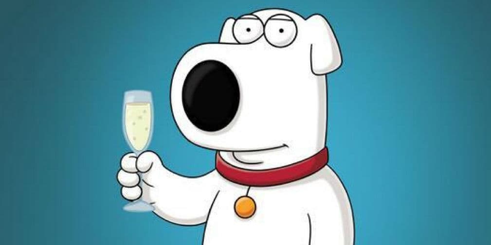 5. BRIAN GRIFFIN: Uno de los personajes más intelectuales de la serie Family Guy.