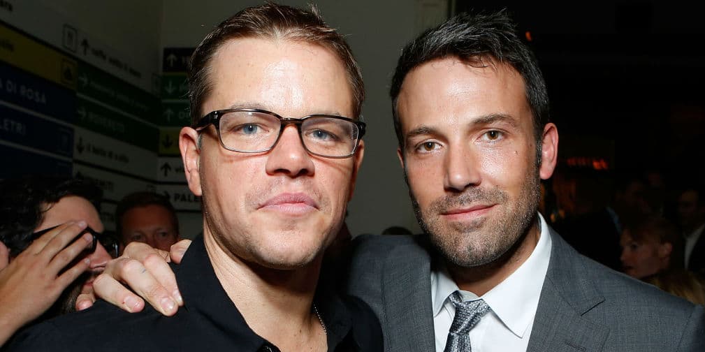 4. Matt Damon y Ben Affleck: Estos actores son tan amigos que hasta llevaron un Oscar al Mejor Guión Original por Good Will Hunting.