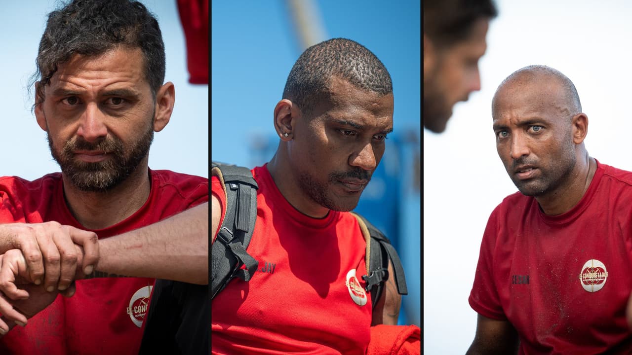 Enedido, Luise, César y Mr Jay, del equipo Titanes, fueron expulsados de El Conquistador