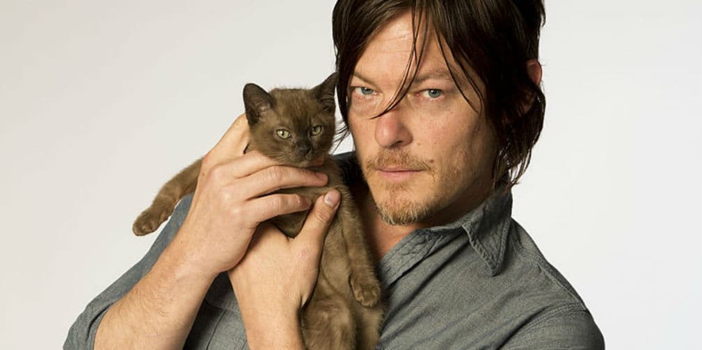 10. Norman Reedus: La estrella de The Walking Dead quiere detener la crueldad contra los animales.