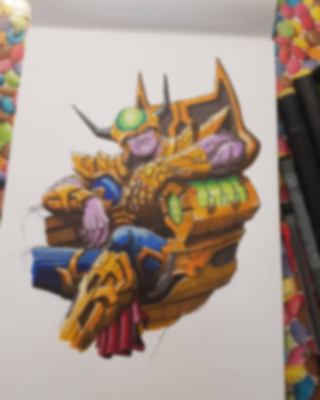 Que tiemble el universo: Checa la fusión de Thanos y el papá de Freezer