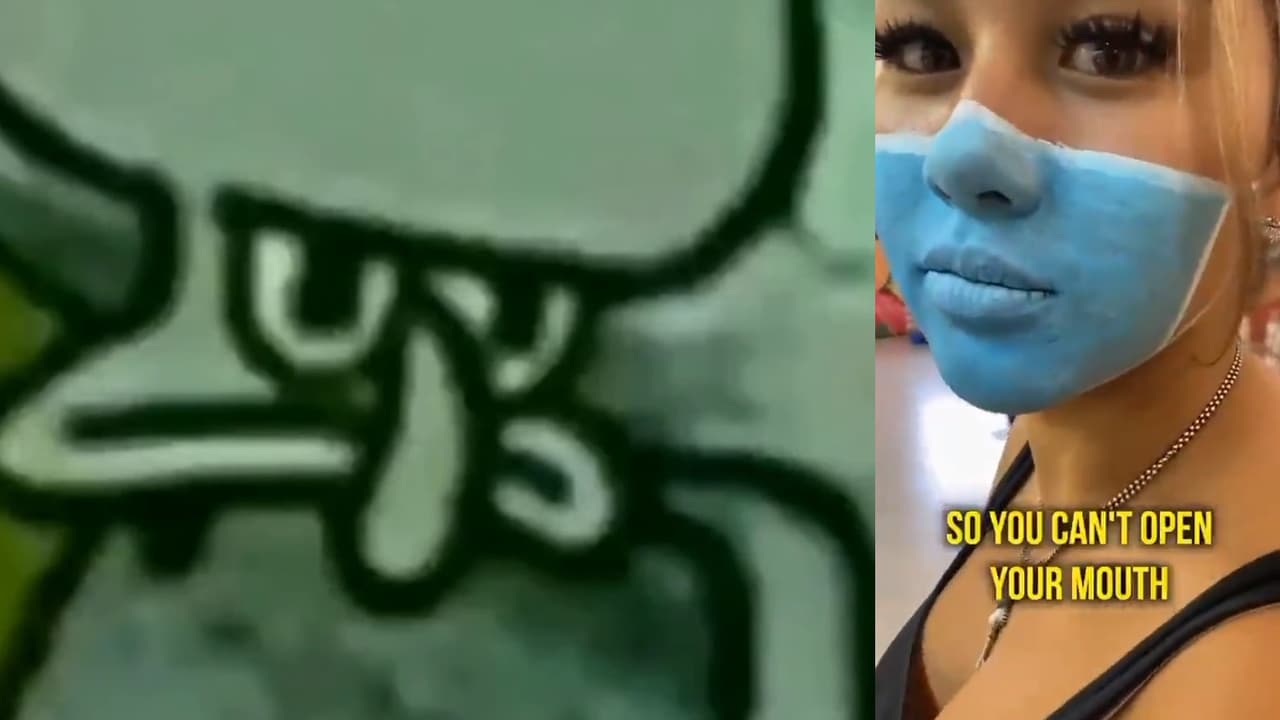 Influencers se pintan cubrebocas en la cara y les cayó el peso de la ley