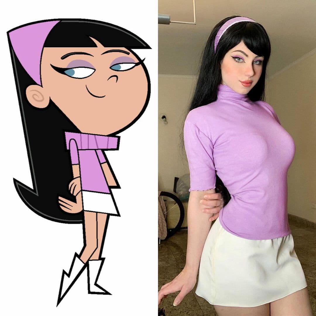 "¡Dime lindura!", Fernanda salió como Trixie Tang de los Padrinos Mágicos aquí y ella hace la magia del cosplay desde los 13 años, según su OnlyFans.