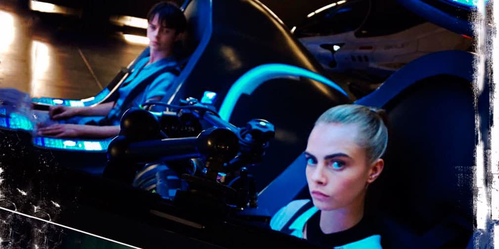 Cara Delevingne en el set de su nueva película