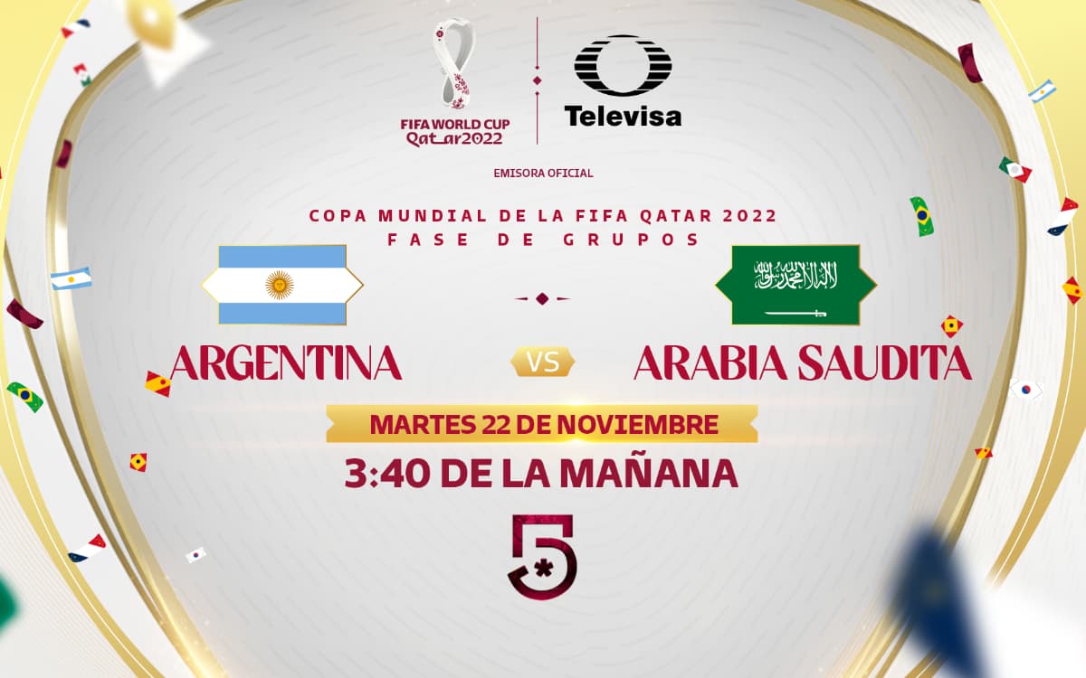 Argentina vs Arabia Saudita: Horario y dónde ver el partido de Qatar 2022