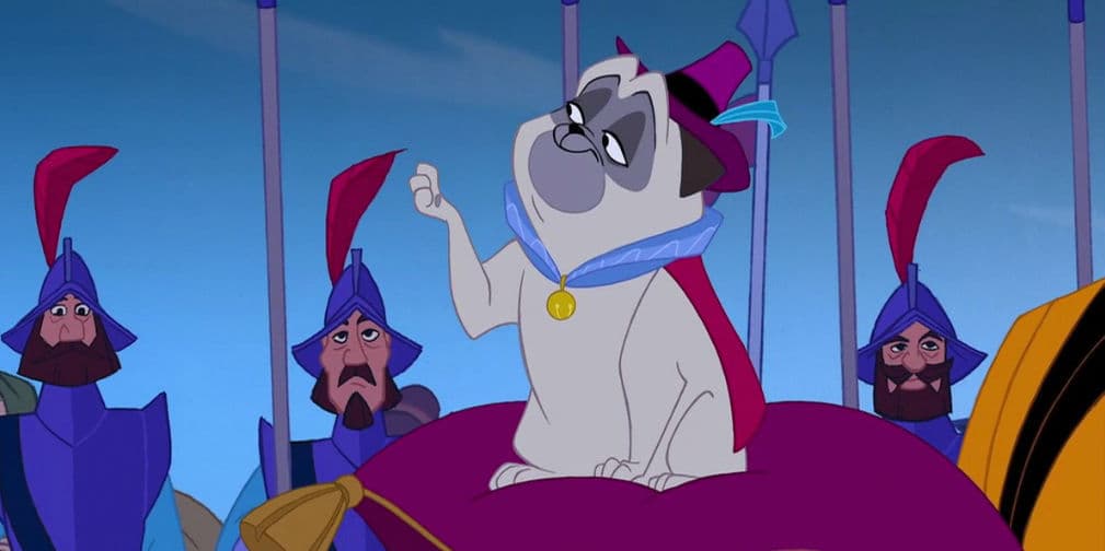 4. Pocahontas: Percy es un Pug consentido en esta animación ya clásica del cine de aventuras.