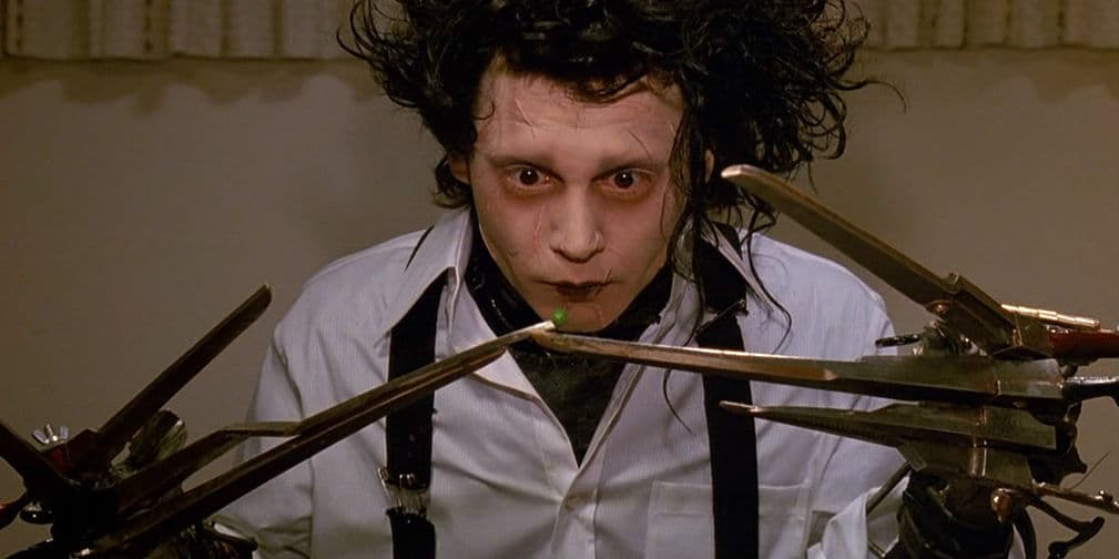 15. Edward Scissorhands (1990): Sin duda, el personaje más querido que Depp ha protagonizado. ¡Nos encanta el hombre manos de tijeras!