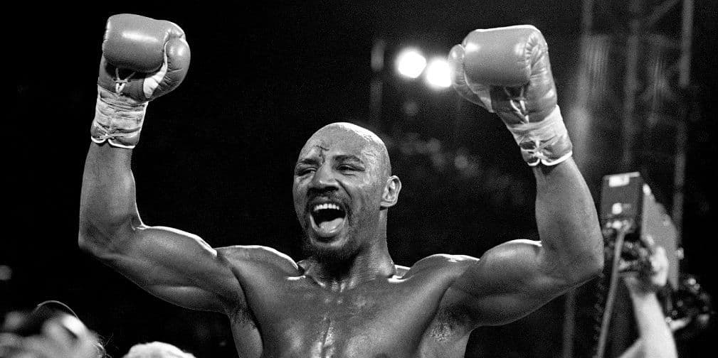 9. Marvin Hagler: Al final de su carrera tuvo un récord de 62 victorias, 52 de estas por KO.