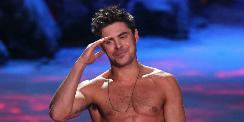 12. Zac Efron: Perdió por un pelo frente al clavadista olímpico Tom Daley como el hombre más sexy de la revista Heat.