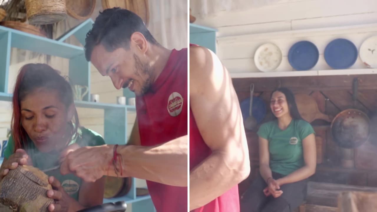 Perfecto intenta impresionar a Addy al ayudar a Coronita a prender fuego en El Conquistador